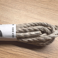 Sznurówki Lniane Skręcane 120 cm