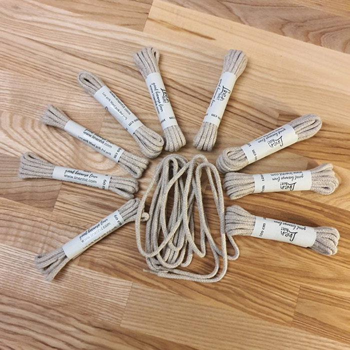 Sznurówki Lniane 120 cm, linen shoelace.