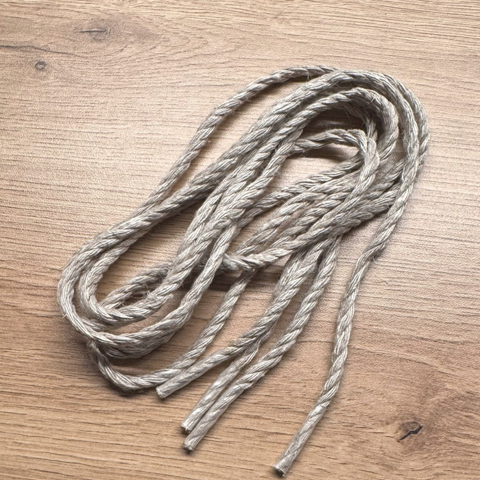Sznurówki Lniane Skręcane 120 cm