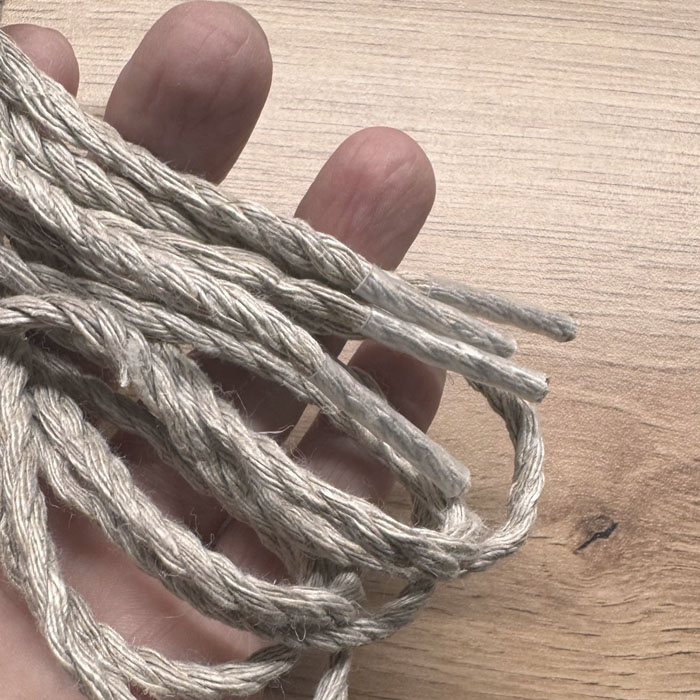 Sznurówki Lniane Skręcane 120 cm